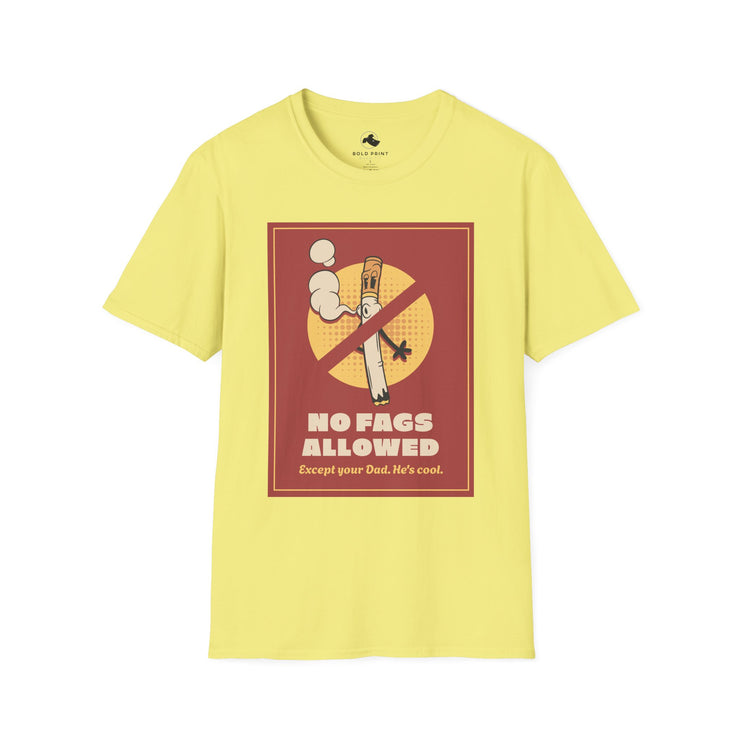 Fun Anti-Smoking Unisex T-Shirt, Quirky Tee for Dads, Perfect Gift for Father's Day, Cool Casual Wear, Humorous Graphic Shirt