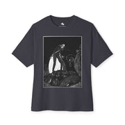Gothic Art Oversized Tee Unisex Graphic Streetwear Shirt, Gift for Art Lovers