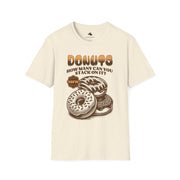 Funny Donuts T-Shirt, Quirky Dessert Tee, NSFW Humor Shirt, Gift for Foodies, Casual Wear for Parties