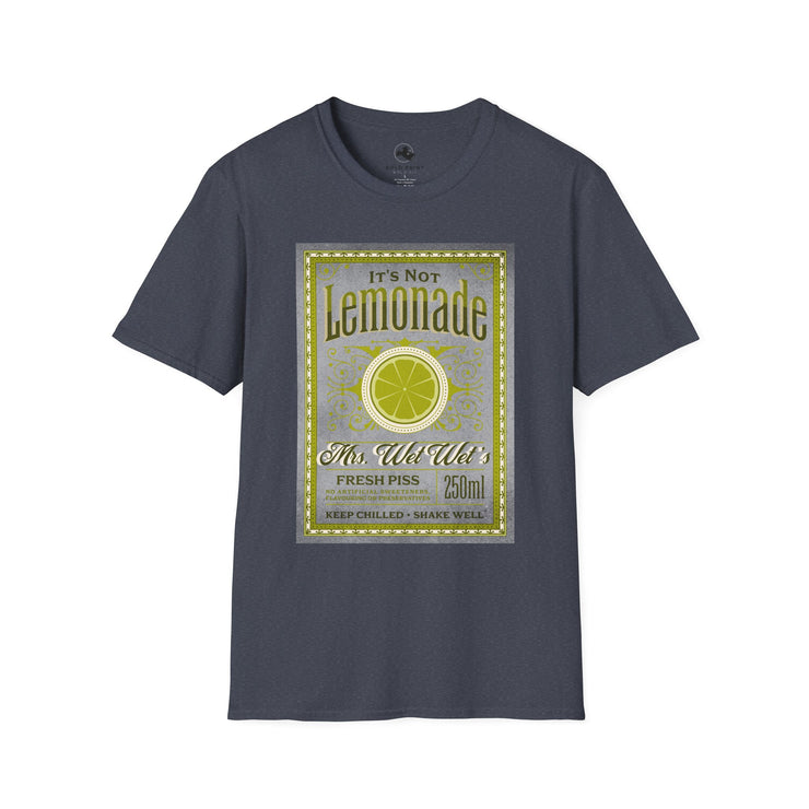 Refreshing Lemonade Graphic T-Shirt, Summer Casual Wear, Gift for Lemon Lovers, Fun Graphic Tee, Unisex Softstyle Shirt
