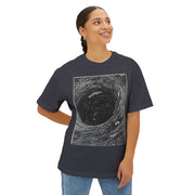 Cosmic Swirl Graphic Tee, Unisex Boxy T-Shirt, Casual Streetwear, Gift for Space Lovers, Art-Inspired Apparel