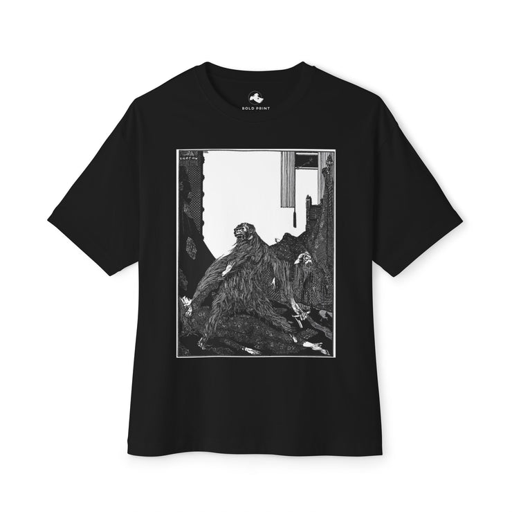 Artistic Oversized Graphic Tee Unisex Streetwear Shirt, Gift for Art Lovers