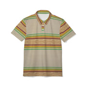 Vibrant Patterned Polo Shirt, Casual Wear, Summer Fashion, Perfect for Beach Days, Unique Gift for Him