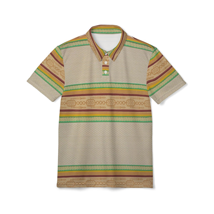 Vibrant Patterned Polo Shirt, Casual Wear, Summer Fashion, Perfect for Beach Days, Unique Gift for Him