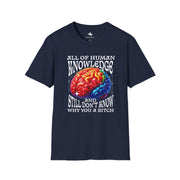 All of Human Knowledge T-Shirt, Unisex Tee, Gift for Nerds, Funny Science Shirt, Academic Humor Tee, Casual Wear