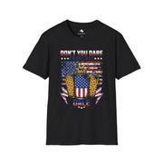 Patriotic Graphic Tee, Don't You Dare Count Us Out Shirt, Unisex T-Shirt for 4th of July, Summer BBQ, American Pride Tee, Gift for Veterans