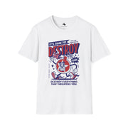 Unisex Graphic Tee - "It's Time to Destroy" - Softstyle Shirt for Casual Wear, Gift for Gamers, Streetwear, Graphic T-Shirt, Fun Clothing