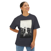 Artistic Unisex Oversized Boxy Tee - Unique Graphic Tee for Art Lovers, Casual Wear, Gift for Him/Her, Trendy Streetwear, Relaxed Fit