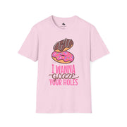 Funny Donut Humor Unisex T-Shirt, Casual Tee for Food Lovers, Gag Gift, Birthday Celebration, Snack Enthusiast