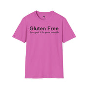 Unisex Softstyle T-shirt, Statement Tee, Funny Shirt, Pickup Line Comment T-Shirt, "Gluten Free", Quote Shirt