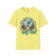 Playful Unisex T-Shirt with Vintage Art Design, Humor Shirt, Gift for Friends, Casual Wear, Summer Fashion, Trendy Graphic Tee, LGBTQ+ Pride