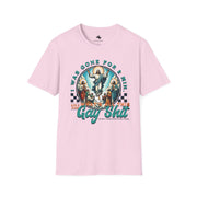 Playful Unisex T-Shirt with Vintage Art Design, Humor Shirt, Gift for Friends, Casual Wear, Summer Fashion, Trendy Graphic Tee, LGBTQ+ Pride