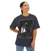Gothic Art Oversized Tee Unisex Graphic Streetwear Shirt, Gift for Art Lovers