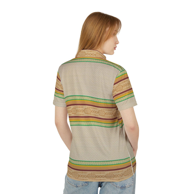 Vibrant Patterned Polo Shirt, Casual Wear, Summer Fashion, Perfect for Beach Days, Unique Gift for Him