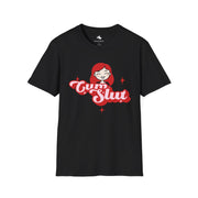 Unisex Graphic T-Shirt with Fun Sassy Design, Trendy Shirt, Casual Wear, Gift Idea for Her, Statement Tee Cum Slut