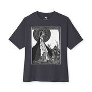 Artistic Oversized Boxy Tee Unique Graphic Streetwear T-Shirt, Eco-Friendly Gift for Art Lovers