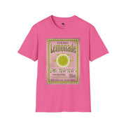 Refreshing Lemonade Graphic T-Shirt, Summer Casual Wear, Gift for Lemon Lovers, Fun Graphic Tee, Unisex Softstyle Shirt