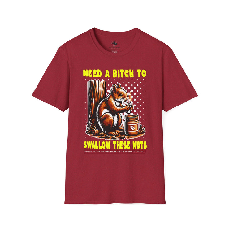 Funny Squirrel T-Shirt, Unisex Humor Tee, Animal Lover Gift, Casual Wear, Quirky Gift for Friends