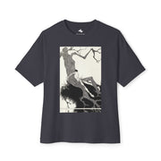 Artistic Black Oversized Tee Unisex Streetwear Graphic T-Shirt for Art Lovers