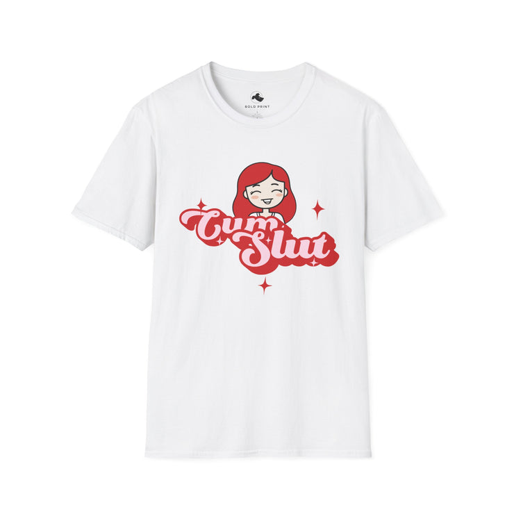 Unisex Graphic T-Shirt with Fun Sassy Design, Trendy Shirt, Casual Wear, Gift Idea for Her, Statement Tee Cum Slut