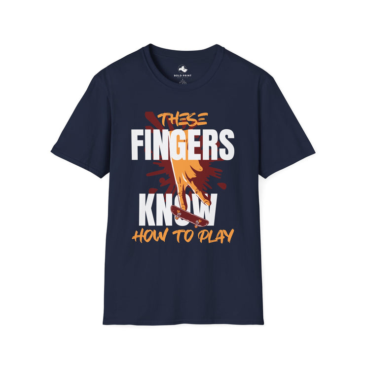 Unisex Gaming T-Shirt | These Fingers Know How to Play | Casual Tee | Gamer Gift | Fun Graphic Tee | Birthday Gift | Playful Apparel