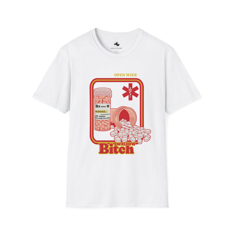 Prescription Humor T-Shirt - Funny Medication Tee, Gift for Healthcare Workers, Casual Wear, Unique Meme Shirt, Birthday Present