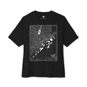 Gothic Aesthetic Oversized Tee, Unisex Black Graphic Tee, Casual Streetwear, Trendy Gift for Her, Artsy Summer Style