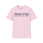 Unisex Softstyle T-shirt, Statement Tee, Funny Shirt, Pickup Line Comment T-Shirt, "Gluten Free", Quote Shirt