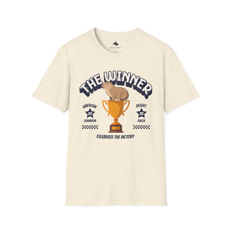 Champion T-Shirt, Celebrate the Victory Shirt, Unisex Softstyle Tee, Winner Tee, Gift for Sports Lovers