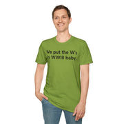Unisex Softstyle T-shirt, Statement Tee, Funny Shirt, WWIII Comment T-Shirt, "The W's In WWIII", Quote Shirt