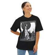 Artistic Oversized Boxy Tee Unique Graphic Streetwear T-Shirt, Eco-Friendly Gift for Art Lovers