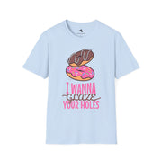 Funny Donut Humor Unisex T-Shirt, Casual Tee for Food Lovers, Gag Gift, Birthday Celebration, Snack Enthusiast