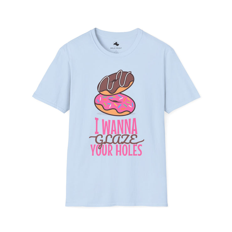 Funny Donut Humor Unisex T-Shirt, Casual Tee for Food Lovers, Gag Gift, Birthday Celebration, Snack Enthusiast