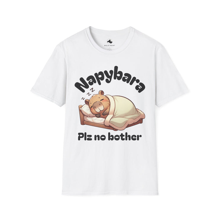 Naptime Napybara Unisex T-Shirt, Cute Animal Tee, Gift for Animal Lovers, Pajama Shirt, Relaxation Outfit, Cozy Casual Wear