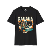 Cool Monkey Banana Rider T-Shirt | Fun Graphic Tee for Animal Lovers, Unisex Summer Style, Gift for Kids and Adults