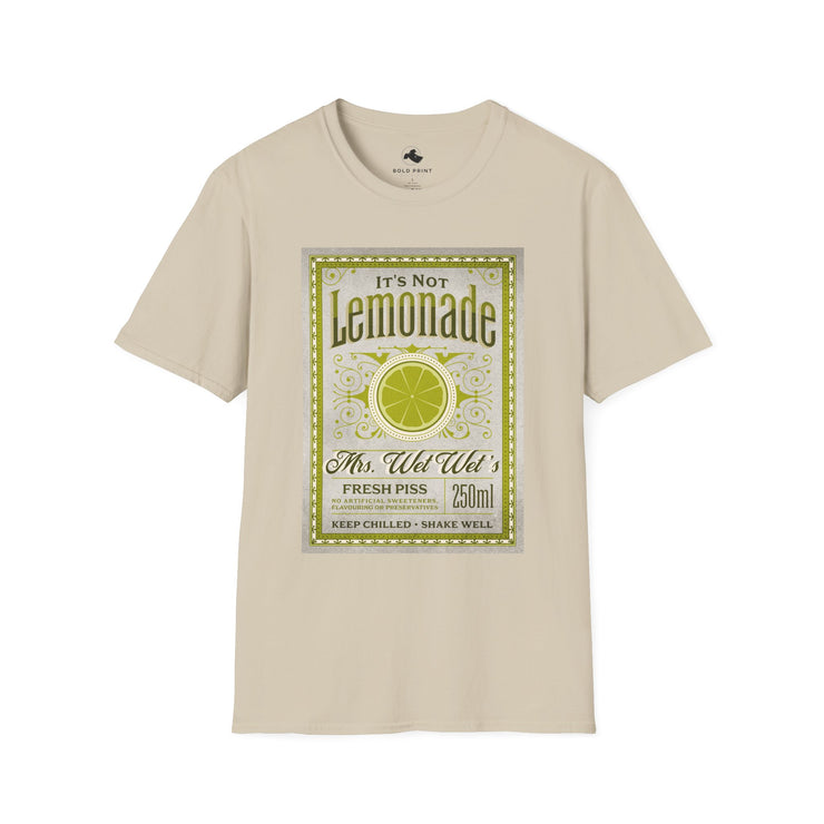 Refreshing Lemonade Graphic T-Shirt, Summer Casual Wear, Gift for Lemon Lovers, Fun Graphic Tee, Unisex Softstyle Shirt