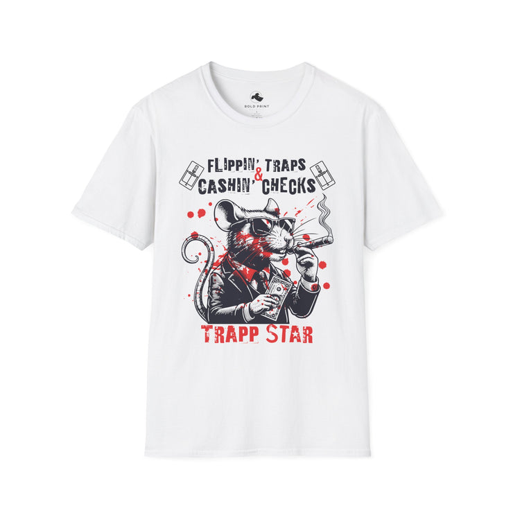 Trapp Star Unisex Softstyle T-Shirt - Casual Humor Tee, Gift for Music Lovers, Streetwear, Birthday, Everyday Style