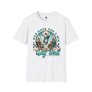 Playful Unisex T-Shirt with Vintage Art Design, Humor Shirt, Gift for Friends, Casual Wear, Summer Fashion, Trendy Graphic Tee, LGBTQ+ Pride