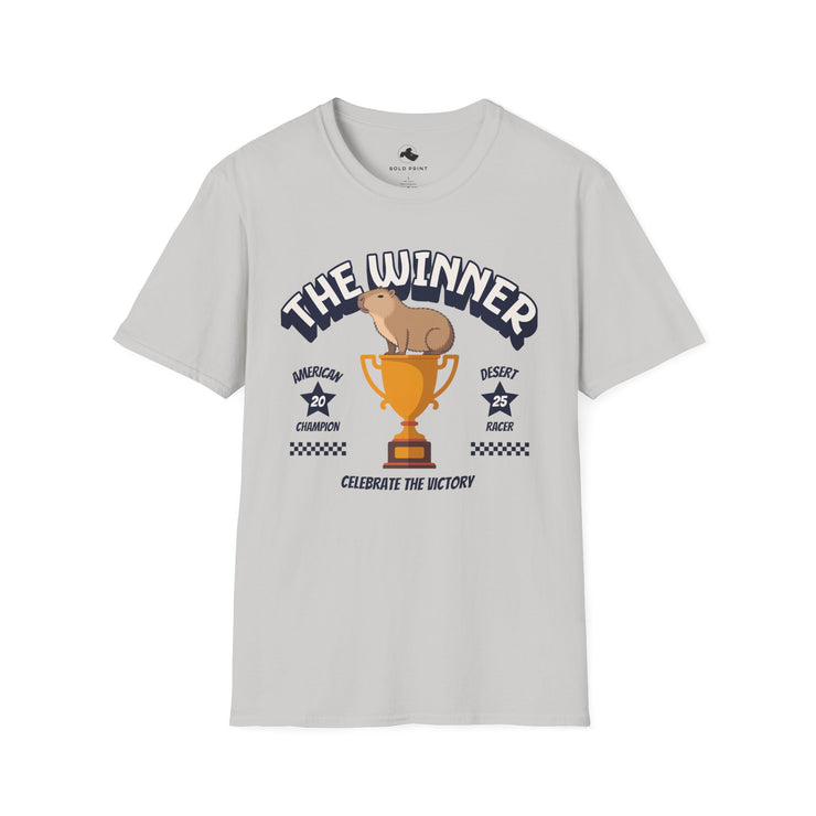 Champion T-Shirt, Celebrate the Victory Shirt, Unisex Softstyle Tee, Winner Tee, Gift for Sports Lovers
