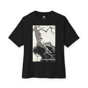 Artistic Black Oversized Tee Unisex Streetwear Graphic T-Shirt for Art Lovers