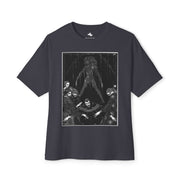 Dark Aesthetic Oversized Tee Unisex Gothic Streetwear Shirt, Gift for Art Lovers
