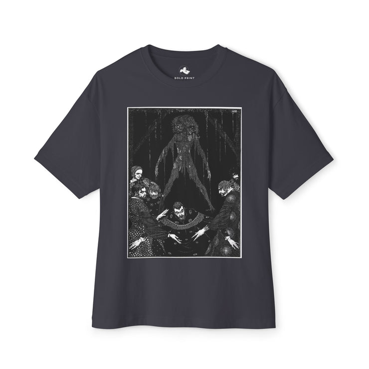 Dark Aesthetic Oversized Tee Unisex Gothic Streetwear Shirt, Gift for Art Lovers