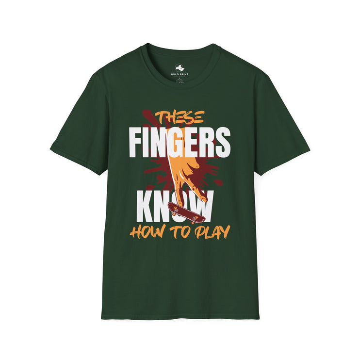 Unisex Gaming T-Shirt | These Fingers Know How to Play | Casual Tee | Gamer Gift | Fun Graphic Tee | Birthday Gift | Playful Apparel