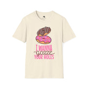 Funny Donut Humor Unisex T-Shirt, Casual Tee for Food Lovers, Gag Gift, Birthday Celebration, Snack Enthusiast