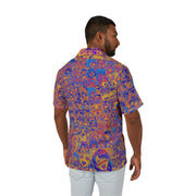 Vibrant Men's Hawaiian Camp Shirt - Perfect for Beach Days, Summer Parties, Casual Outings, Vacation Wear, and Trendy Street Style