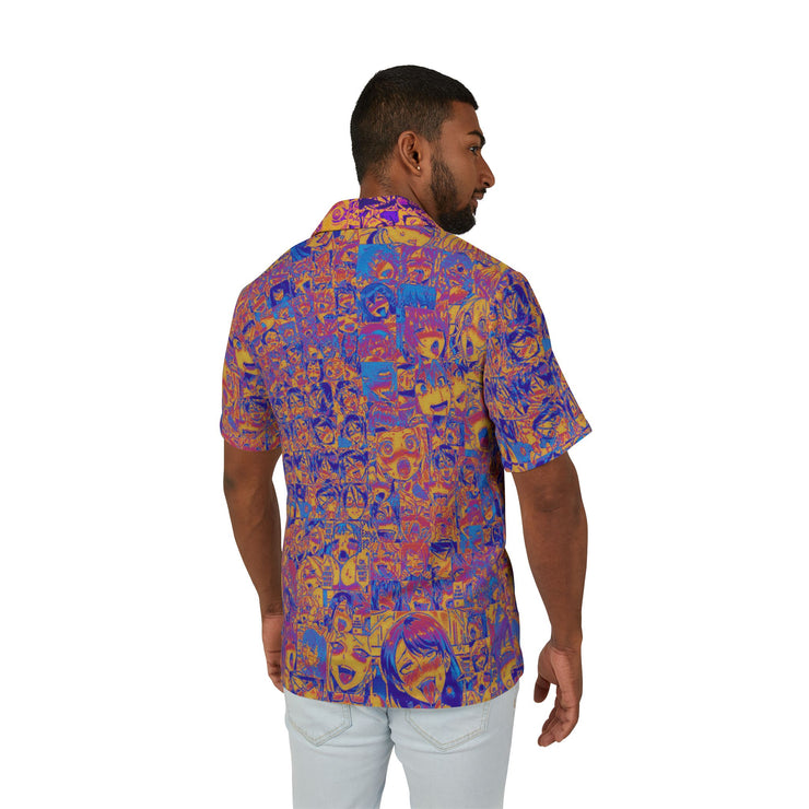 Vibrant Men's Hawaiian Camp Shirt - Perfect for Beach Days, Summer Parties, Casual Outings, Vacation Wear, and Trendy Street Style