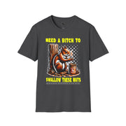 Funny Squirrel T-Shirt, Unisex Humor Tee, Animal Lover Gift, Casual Wear, Quirky Gift for Friends