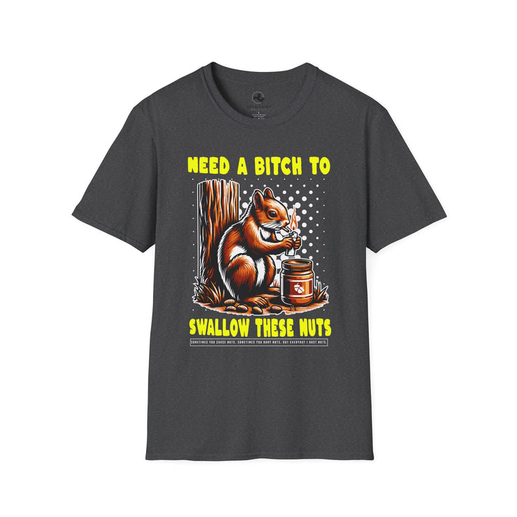 Funny Squirrel T-Shirt, Unisex Humor Tee, Animal Lover Gift, Casual Wear, Quirky Gift for Friends