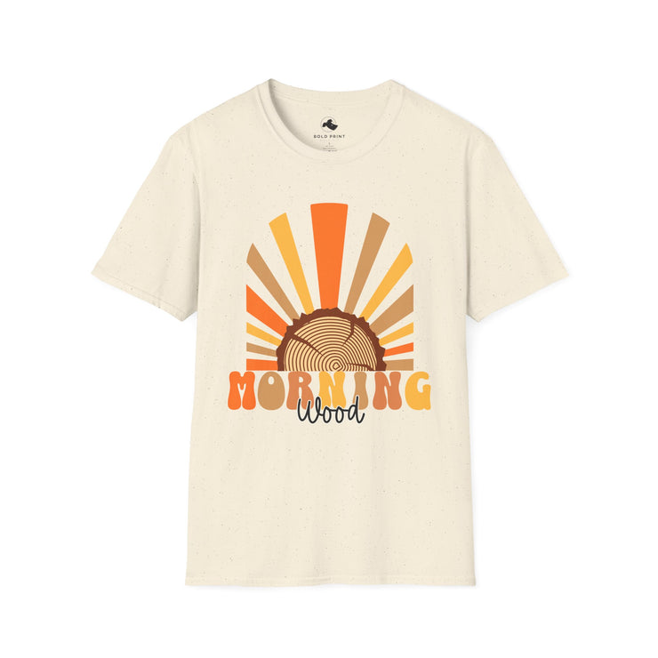 Sunrise Vibes T-Shirt, Morning Wood Graphic Tee, Unisex Casual Wear, Summer Style, Gift for Nature Lovers, Relaxed Fit Top
