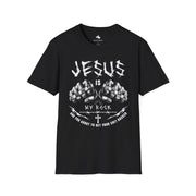 Jesus is My Rock Unisex Softstyle T-Shirt | Faith-inspired Tee for Believers, Gift for Church Events, Religious Apparel